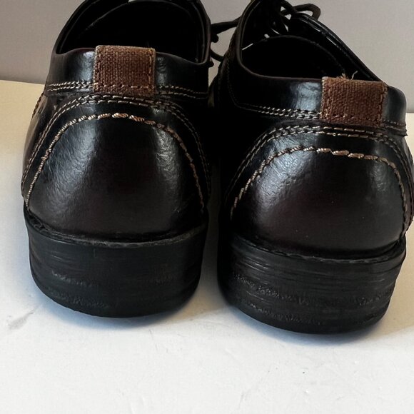 Clarks Men's Black Leather Dress Shoes - Picture 5 of 10